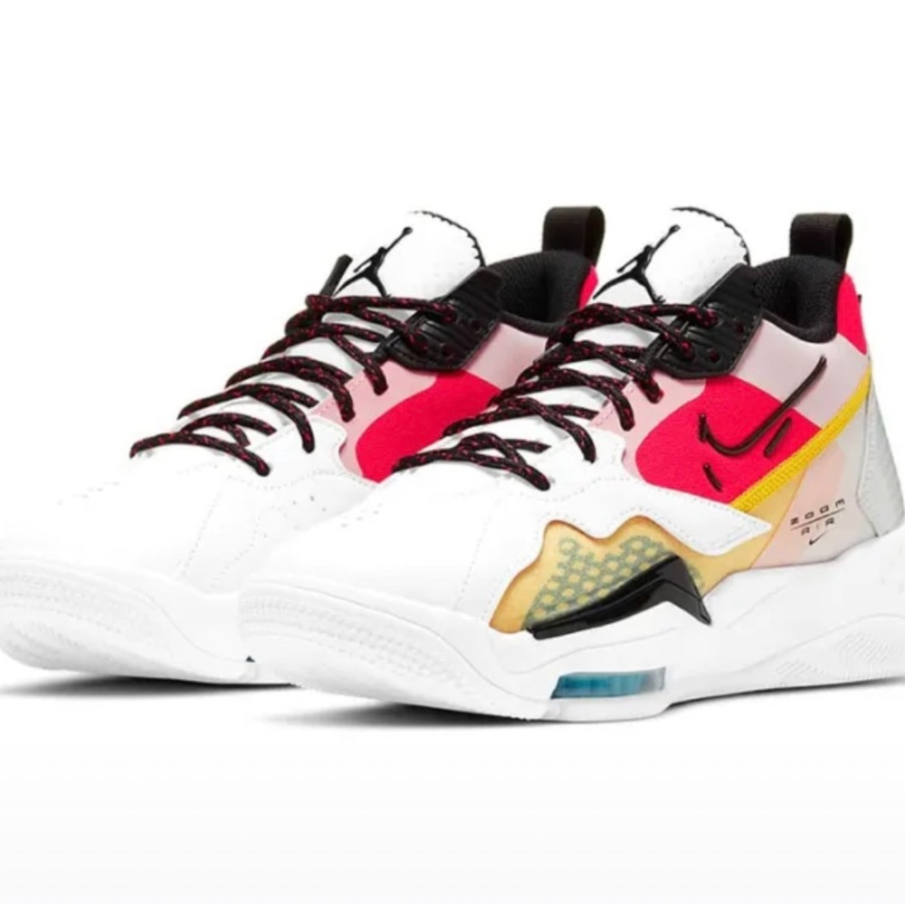 Jordan Zoom '92 White Siren Red University Gold Women's
